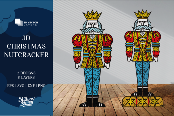 3D Christmas Nutcracker SVG Papercut Review