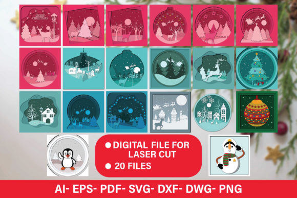 3D Christmas SVG: Graphics for Crafts & Blogs