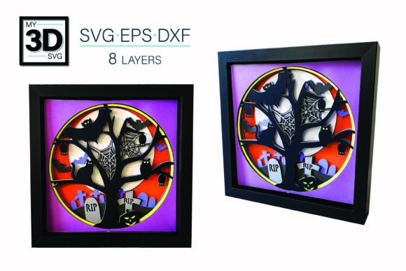 3D SVG Graveyard: Premium Shadow Boxes