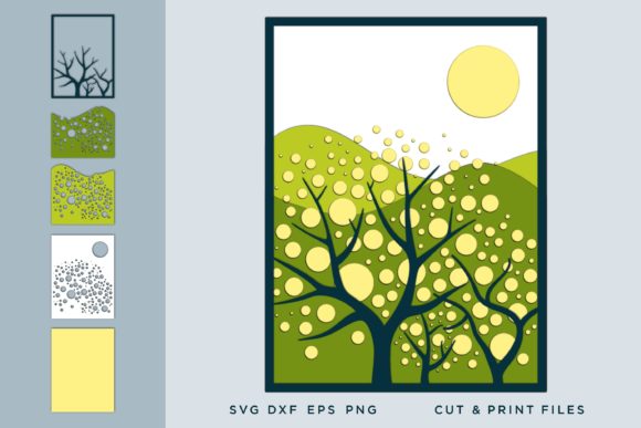 3D SVG Wall Art for Shadow Boxes