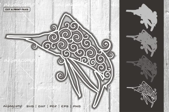 Fish Mandala Vector 3D Layered 1