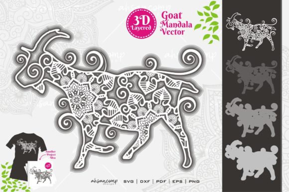 Goat Mandala Vector SVG 3D Layered 2 Review