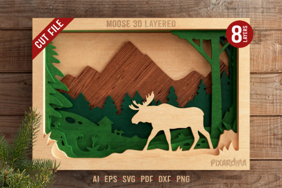 Moose 3D Layered SVG: A Designer's Review