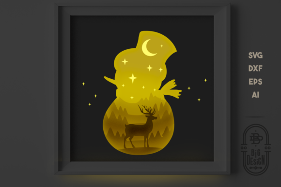 Review: 3D Christmas Shadow Box Snowman Design