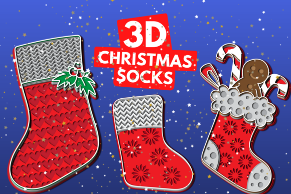 Review: 3D Christmas Socks SVG for Holiday Sales