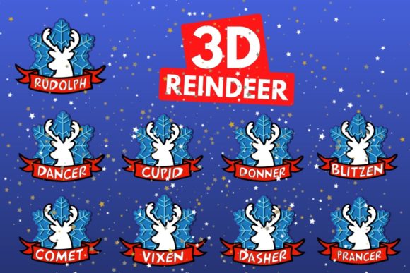 Review: 3D Reindeer SVG Bundle for Holiday Projects