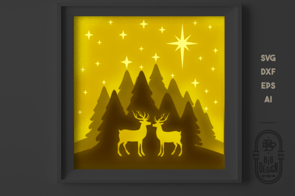 Review: 3D Winter Scene with Reindeers SVG for Holiday Projects