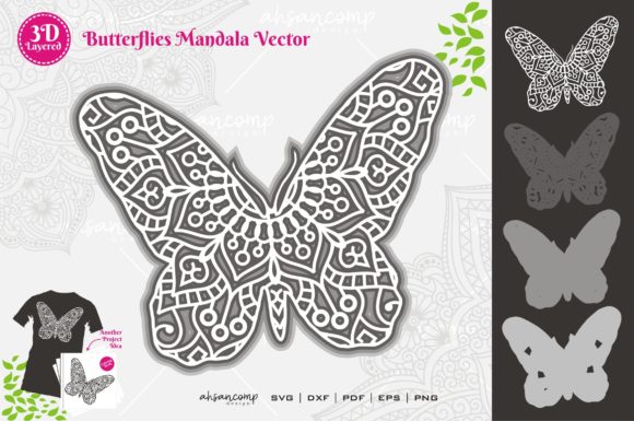 Review: Butterflies 9 Mandala SVG 3D Layered Design