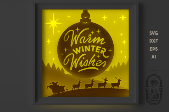 Review: Christmas 3D Scene Warm Winter Wishes for Shadow Boxes & 3D SVG