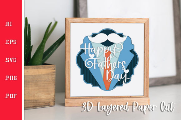Review: Happy Fathers Day 3D Layered Paper Cut Design